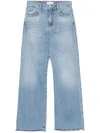 Pinko Wanda Wide Leg Denim Soft Clothing In Blue