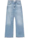 Pinko Wanda Wide Leg Denim Soft Clothing In Blue