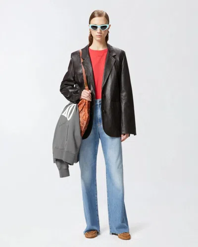 Pinko Wanda Wide Leg Denim Soft Touch 25