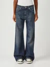 Pinko Wanda Wide Leg Jeans In Medium Dark Vintage Wash In Blue