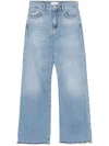 Pinko Wanda Wide Leg Denim Soft Clothing In Blue