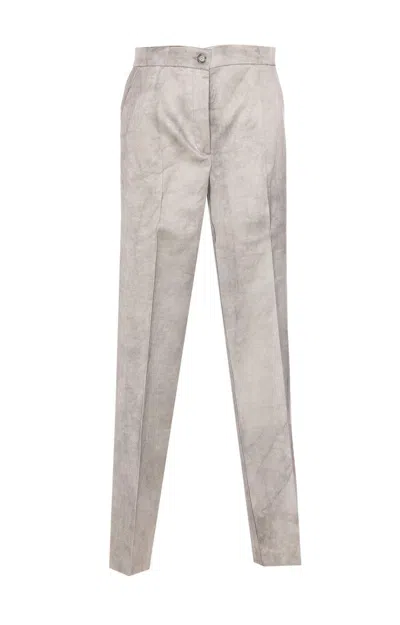 PINKO WASHED-OUT SATIN ELEGANT WIDE TROUSERS