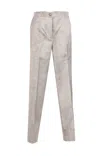 Pinko Washed-out Satin Elegant Wide Trousers In Grigio
