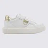 Pinko Metallic-detail Bird-embellishment Sneakers In White