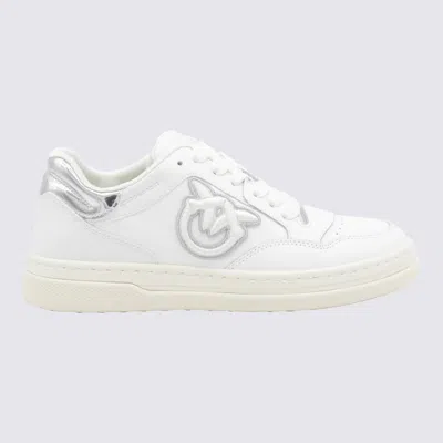 Pinko White And Silver Sneakers