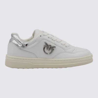 PINKO WHITE AND SILVER SNEAKERS