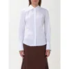Pinko White Cotton Dress Shirt In White