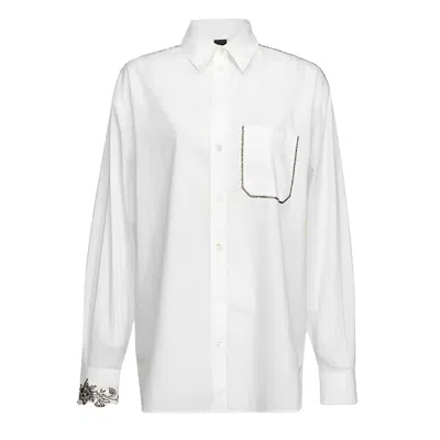 Pinko White Cotton Shirt