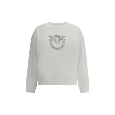Pinko White Cotton Sweatshirt