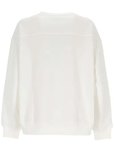Pinko White Cotton Sweatshirt