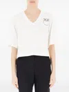 Pinko Voluminous Fit Cotton Jersey T-shirt With Logo Detail