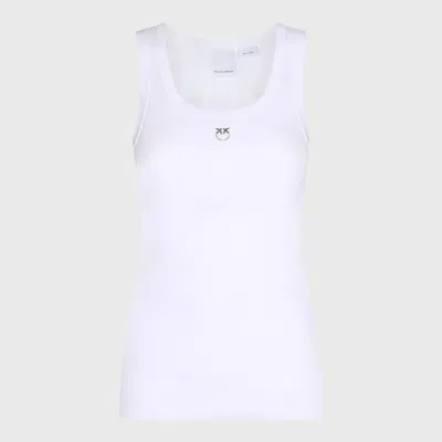 PINKO COTTON TANK TOP WITH LOGO