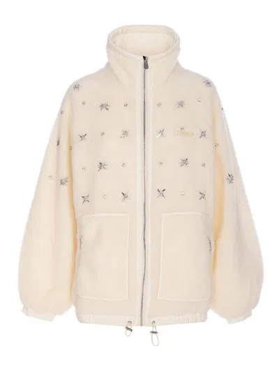 PINKO WHITE GRACIANA BOMBER