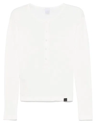 Pinko White Henley T-shirt