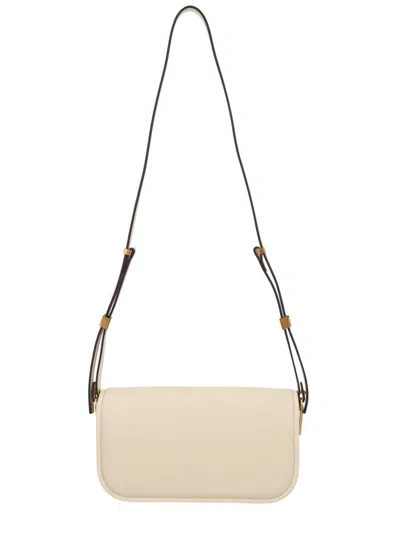 Pinko White Leather Shoulder Bag