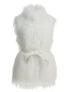 Pinko White Padded Polyester Coat In White
