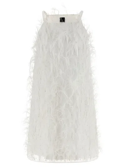 PINKO WHITE PIRIPICCHIO DRESS