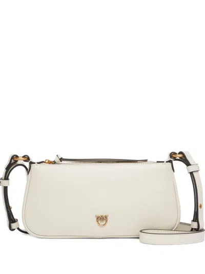Pinko White Shoulder Bag With Structured Design
