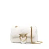 Pinko Love Baby Puff Leather Crossbody Bag In White