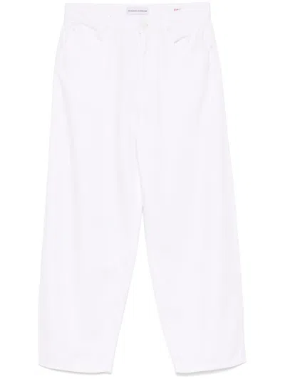 PINKO WHITE STRAIGHT-LEG JEANS