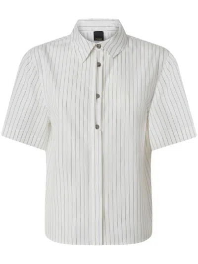 PINKO WHITE STRIPED SHIRT