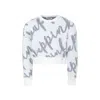 Pinko White Sweater For Girl With Writing In White