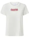 Pinko High Trim Crew Neck T-shirt In White