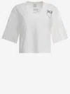 Pinko Graphic Print V-neck Short Sleeve Tops