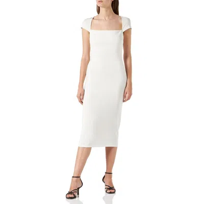Pinko White Viscose Dress