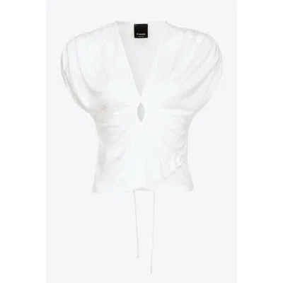 Pinko Viscose Tops & Women's T-shirt In White