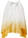 Pinko Three Words Top Mussola Sfumatu In White