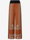 Pinko Wide Bandana Pattern Pants