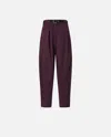 Pinko Wide Cotton Trousers With Belt