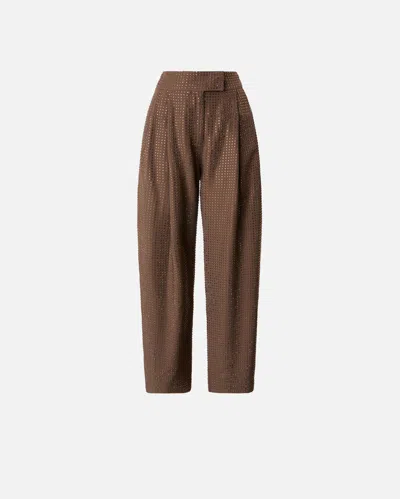 Pinko Wide Full Rhinestone Trousers