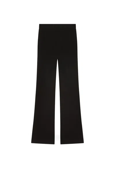 Pinko Wide-leg Black Trousers With Tailored Finish