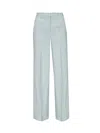 Pinko Wide-leg Cady Trousers In Blue