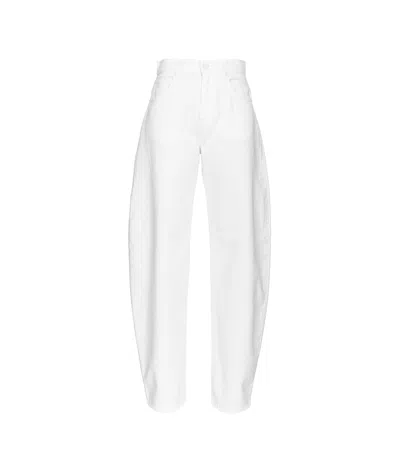 Pinko Loose-fit Jeans In White