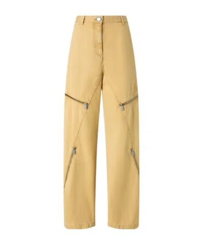 PINKO WIDE-LEG COTTON TROUSERS