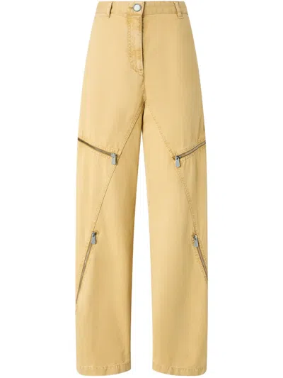 PINKO WIDE-LEG COTTON TROUSERS