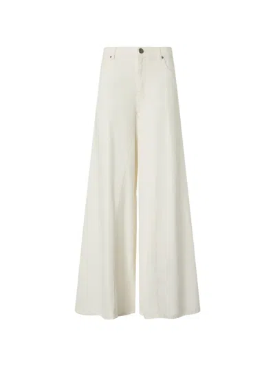 Pinko Wide-leg Jeans In White