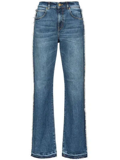 PINKO WIDE-LEG JEANS WITH CUT-OUT