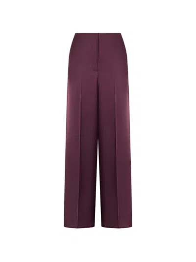 Pinko Wide-leg Satin Trousers In Purple