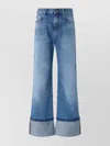 Pinko Wide Leg Trousers Featuring Pockets In Blue