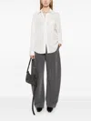 Pinko Wide-leg Trousers In Grey
