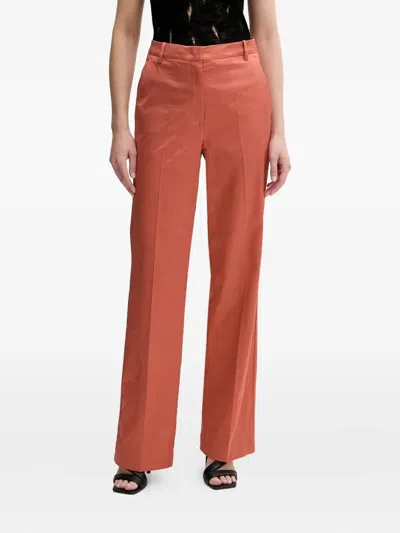 Pinko Wide-leg Trousers In Pink