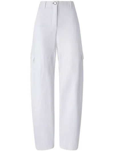 Pinko Wide-leg Trousers In White