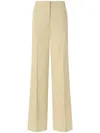 Pinko Wide-leg Trousers With Tailored Silhouette And High Waist In Neutrals