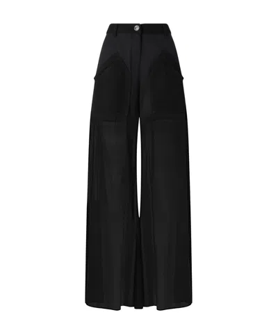 PINKO WIDE-LEG UTILITY TROUSERS