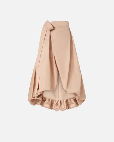 PINKO JUPE AMPLE EN TAFFETAS AVEC NAUD