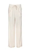 PINKO WIDE TWILL TROUSERS